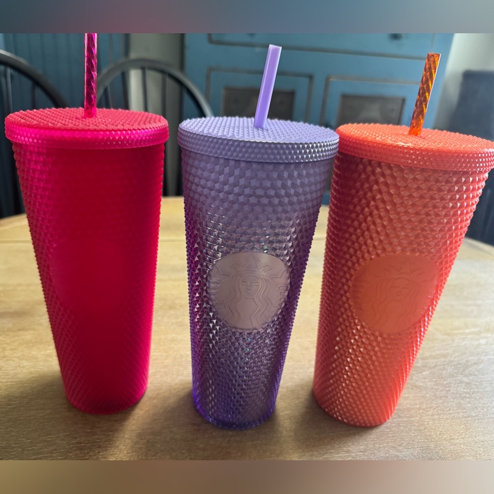 Starbucks Vibrant Textured Tumblers Set 24 oz